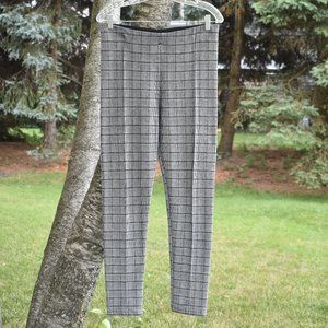 Plaid Pattern Stretch Leggings